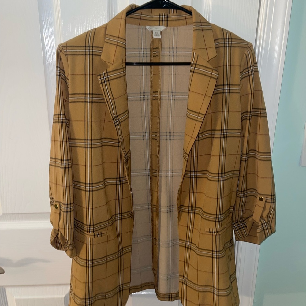 Plaid Women’s Blazer Jacket